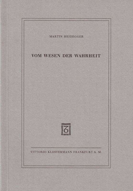Vom Wesen der Wahrheit