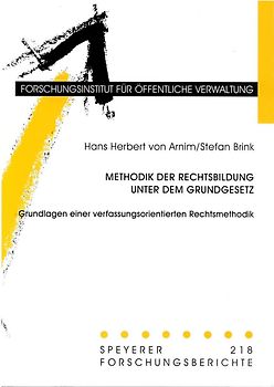 Methodik der Rechtsbildung unter dem Grundgesetz