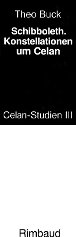Celan-Studien / Schibboleth