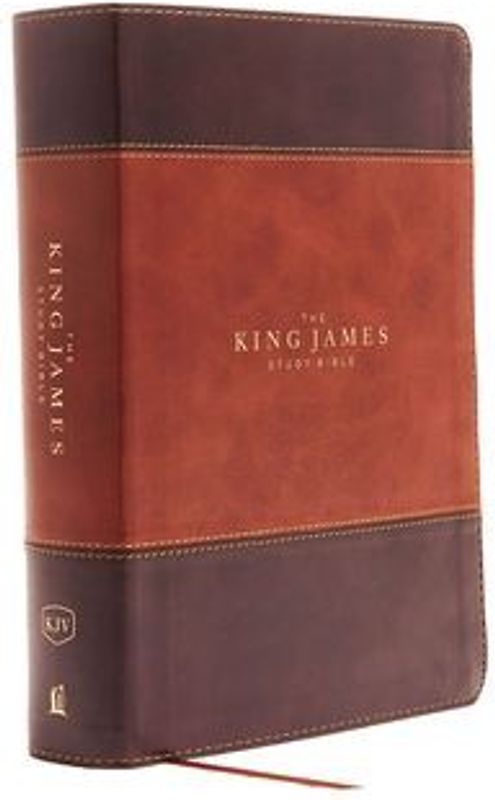 The King James Study Bible, Imitation Leather, Brown, Indexed, Full-Color Edition