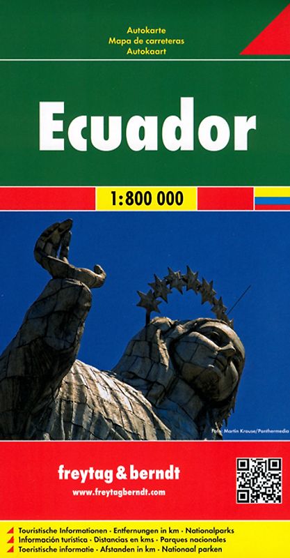 freytag & berndt Straßenkarte Ecuador 1:800.000