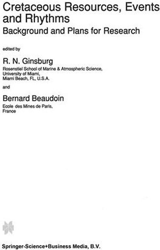 Cretaceous Resources, Events and Rhythms