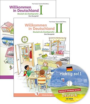 Willkommen in Deutschland – Deutsch als Zweitsprache I und II – mit CD-ROM (bestehend aus ISBN 978-3-619-14161-6, 978-3-619-14162-3 und 978-3-619-19256-4)