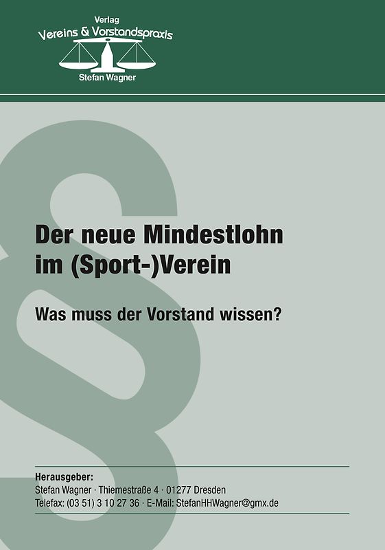 Der neue Mindestlohn im (Sport-)Verein