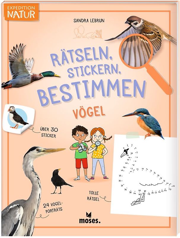 Expedition Natur Rätseln, Stickern, Bestimmen - Vögel