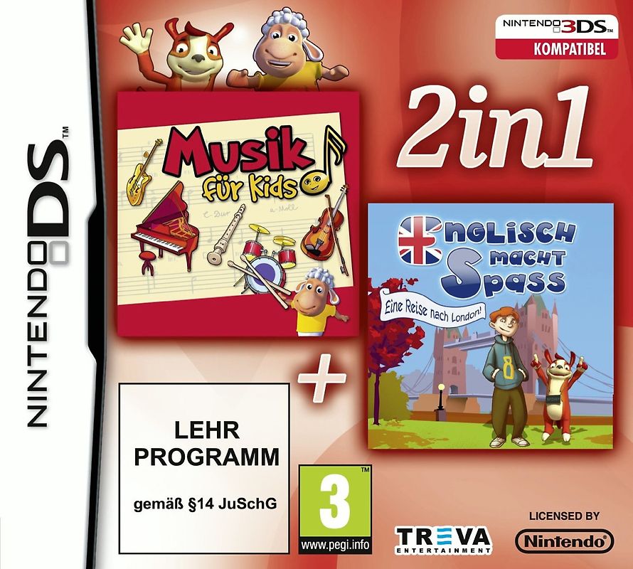 2 in 1: Musik für Kids + Englisch macht Spass Nintendo DS