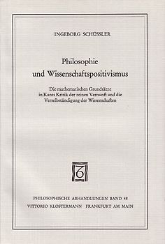 Philosophie und Wissenschaftspositivismus