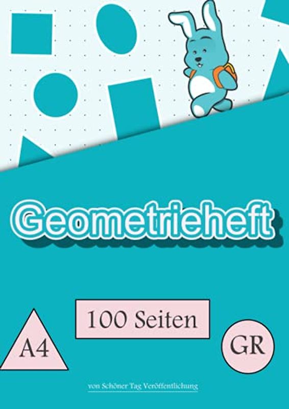 Geometrieheft: Punktraster | DIN A4 | Lineatur GR Grundschule | 100 Seiten | 21,01 x 29,69 cm