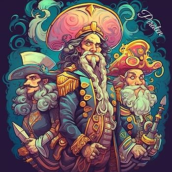 Piraten Malbuch für Erwachsene (Fantasy Malbücher)