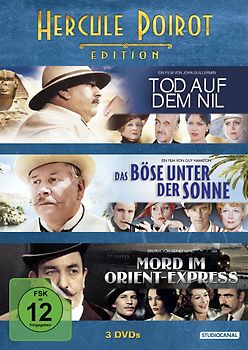 Hercule Poirot Edition:Tod auf dem Nil / Das Böse unter der Sonne / Mord im Orient Express [3 DVDs] DVD