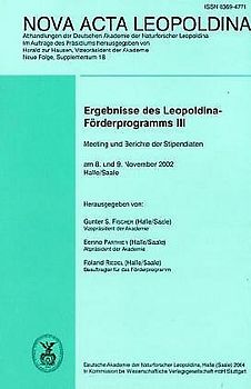 Ergebnisse des Leopoldina-Förderprogramms III
