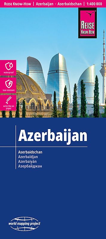 Reise Know-How Landkarte Aserbaidschan | Azerbaijan (1:400.000)
