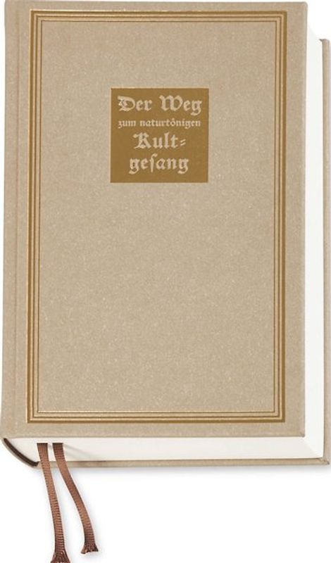 Der Weg zum naturtönigen Kultgesang