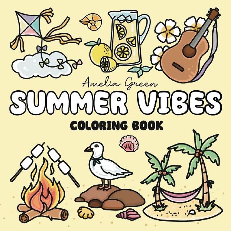 Summer Vibes Coloring Book