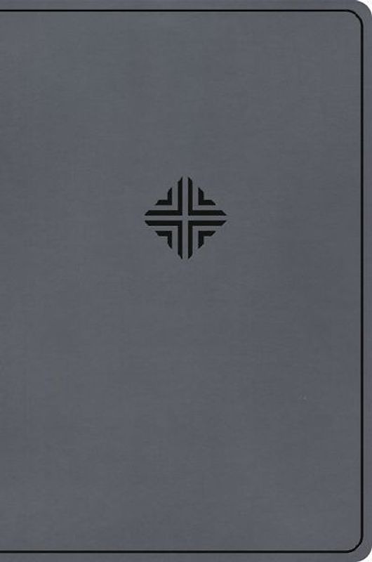 CSB Large Print Thinline Bible, Value Edition, Charcoal Leathertouch