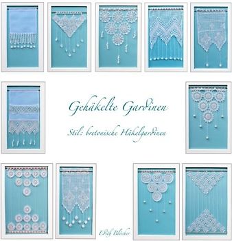 Gehaekelte Gardinen - Stil: Bretonische Haekelgardinen