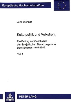 Kulturpolitik und Volksfront