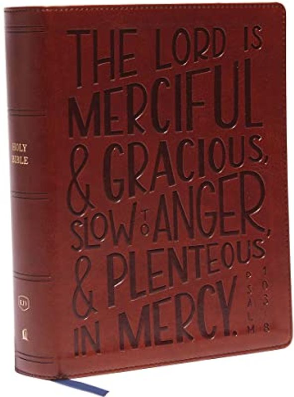 KJV, Journal Reference Edition Bible, Verse Art Cover Collection, Brown Leathersoft, Red Letter, Comfort Print