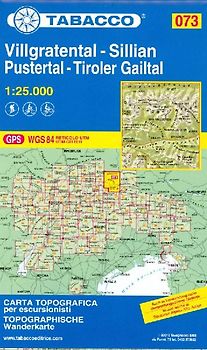 Wanderkarte 73 Villgratental-Sillian- Pustertal-Tiroler Gailtal 1:25 000