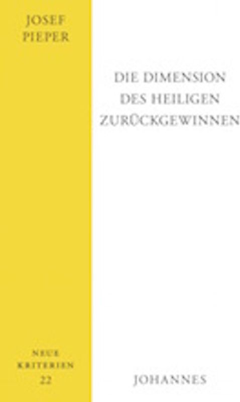 Die Dimension des Heiligen zurückgewinnen