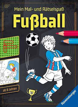 Mein Mal- und Rätselspaß: Fußball