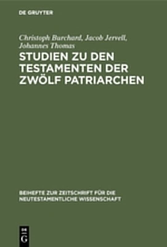 Studien zu den Testamenten der Zwölf Patriarchen