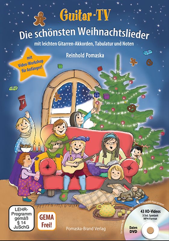 Guitar-TV: Die schönsten Weihnachtslieder (mit DVD)