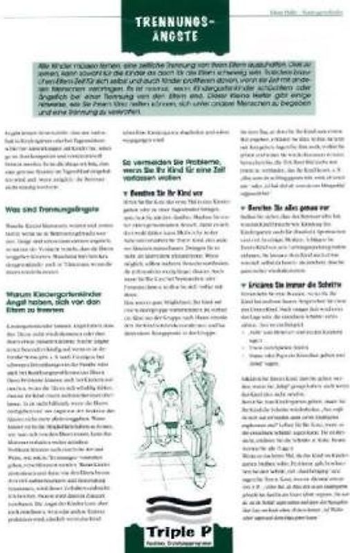 Triple P Kleine Helfer für Kindergartenkinder