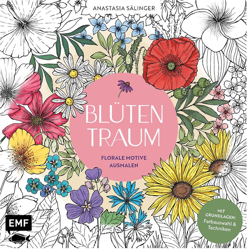 Blütentraum – Florale Motive ausmalen