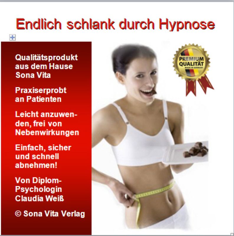 Endlich schlank durch Hypnose