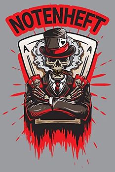 NOTENHEFT: Din A5 für Anfänger und Fortgeschrittene / Blanko NotenBlock / Leere Notenzeilen / Notensystem / für die Schule / Komponist / Skull Kopfhörer Musik