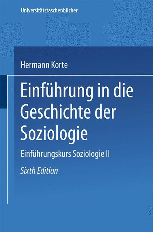 Einführung in die Geschichte der Soziologie