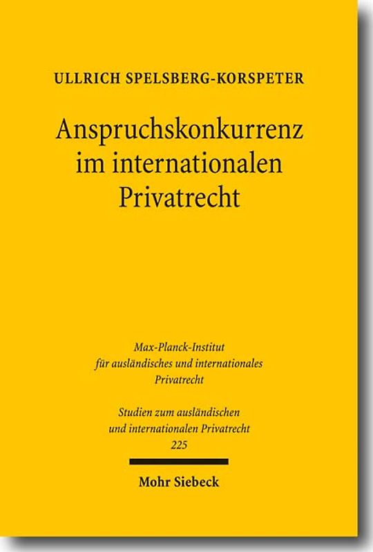 Anspruchskonkurrenz im internationalen Privatrecht