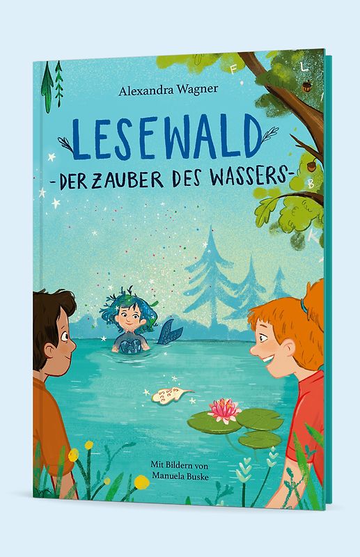 Lesewald, Der Zauber des Wassers – Buch zum Lesen lernen | Thema: Mehr Mut bei Angst vor Wasser | Lesen erster Wörter, Vorlesen, Mitmachspaß