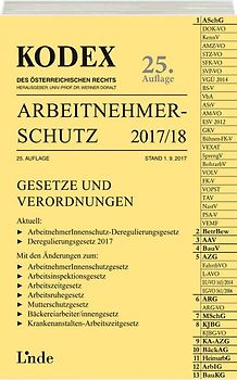 KODEX Arbeitnehmerschutz 2017/18