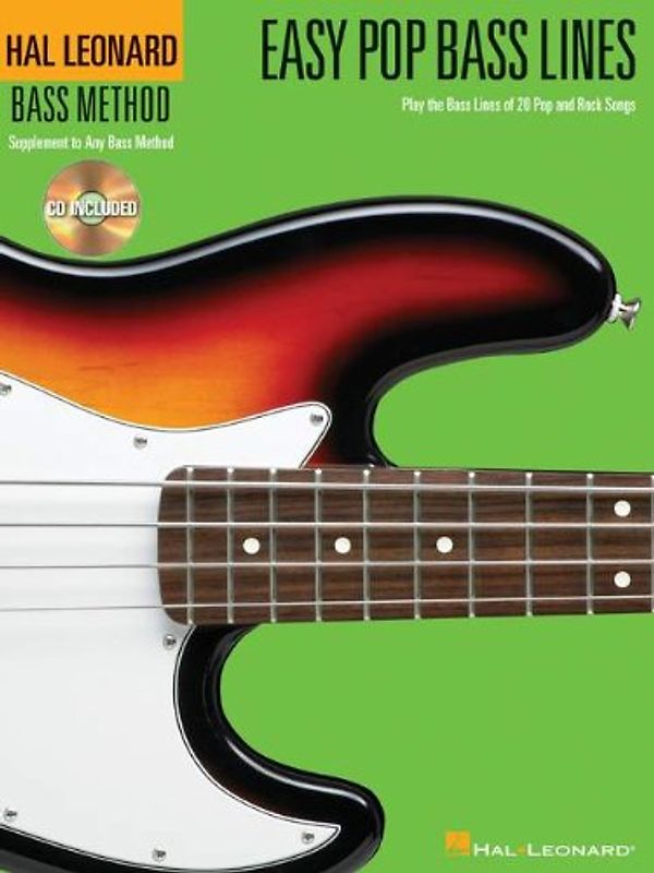 Hal Leonard Bass Method Easy Pop Bass Lines Bass Guitar Book/CD - Various
