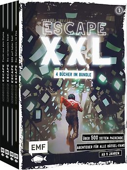 Escape XXL – über 500 Seiten packende Abenteuer für alle Rätsel-Fans ab 9 Jahren (Band 1)