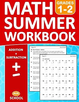 Summer Math Workbook For Grades 1-2 Addition, Subtraction, Word Problems: Summer Math Workbook 1st to 2nd Grade - Single Digit - Double Digit - With ... With Answers | Summer Math Worksheets
