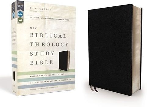 NIV, Biblical Theology Study Bible, Bonded Leather, Black, Comfort Print