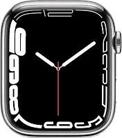 Apple Watch Series 7 41 mm Edelstahlgehäuse silber [Wi-Fi + Cellular]