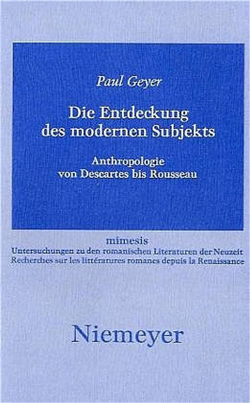 Die Entdeckung des modernen Subjekts