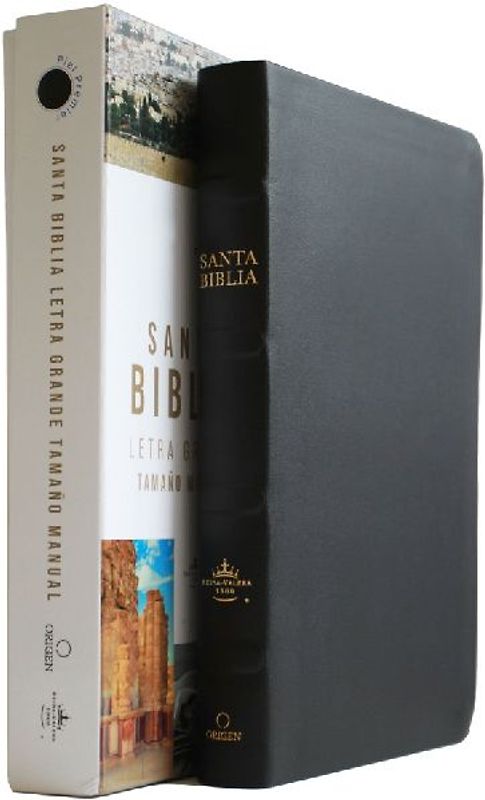 Biblia Rvr 1960 Letra Grande Tamaño Manual, Piel Premier Negro / Spanish Bible Rvr 1960 Handy Size Large Print Bonded Leather Black