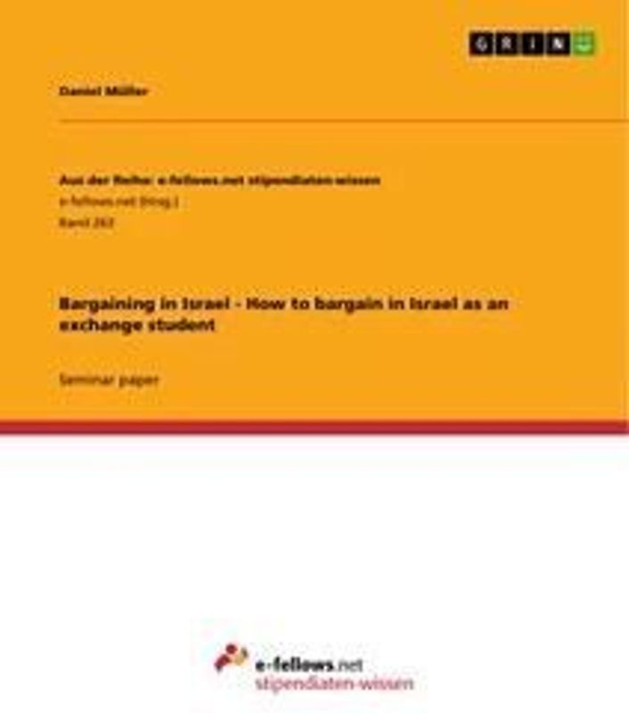 Bargaining in Israel - How to bargain in Israel as an exchange student