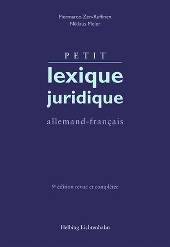 Petit lexique juridique