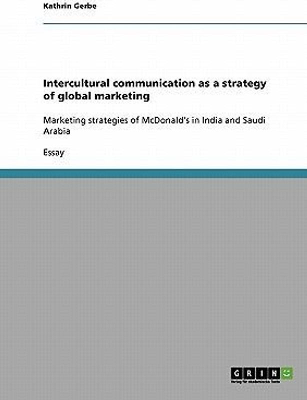 Intercultural communication as a strategy of global marketing