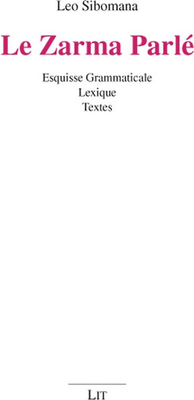 Le Zarma Parlé