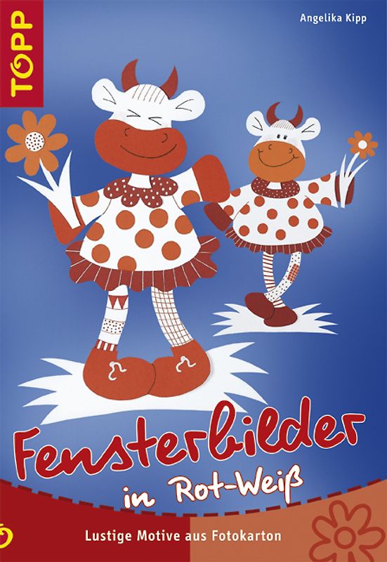 Fensterbilder in Rot-Weiss