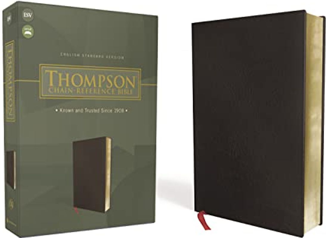 ESV, Thompson Chain-Reference Bible, Bonded Leather, Black, Red Letter: English Standard Version, Black, Bonded Leather, Red Letter