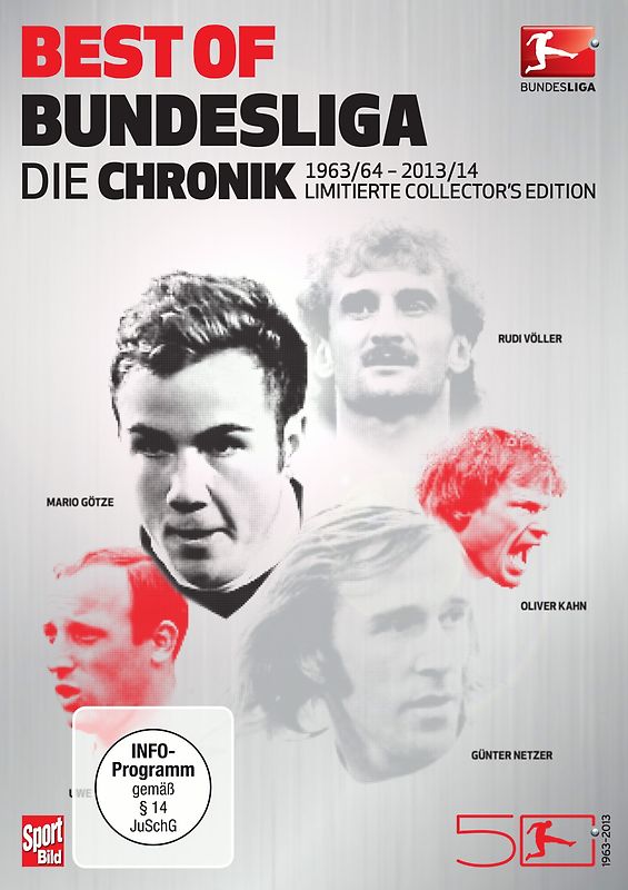 Best of Bundesliga - Die Chronik [1963-2014 Collector's Edition inkl. Metallic-Schuber, 9 DVDs] DVD