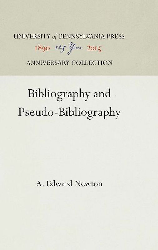 Bibliography and Pseudo-Bibliography